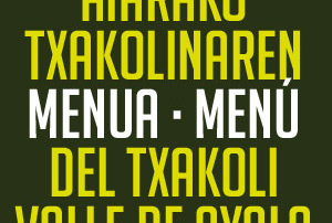 menu txakoli